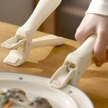 Нескользящий антиожоговый зажим Новые щипцы для мисок для еды Силиконовый антиожоговый держатель Gripper Прочный кухонный зажим для мисок onesize
