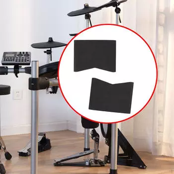 Нескользящий блок для бас-гитары Double Kicks Педаль Портативная EVA Kick Hi Hat и якорь