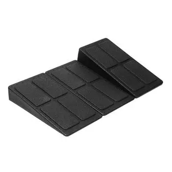 Нескользящий блок для йоги с клином, регулируемая рампа для фитнеса, наклонные доски для йоги с растяжкой чёрный/синий