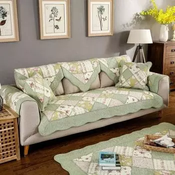 Нескользящий чехол для дивана Gird, подушка, которую можно стирать в машине, модульный модный коврик для дивана, свежий маленький чехол для дивана с цветочным принтом 70*70cm