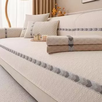 Нескользящий чехол для дивана из шенилла Four Seasons Universal Sofas Cushion для гостиной Modern Couch Protector Case Home Decor 70x70cm 1pcs