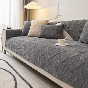 Нескользящий чехол для дивана-полотенца, тканевый чехол для дивана, подушка для гостиной, диванная подушка, четыре сезона, универсальная скандинавская подушка 70x70