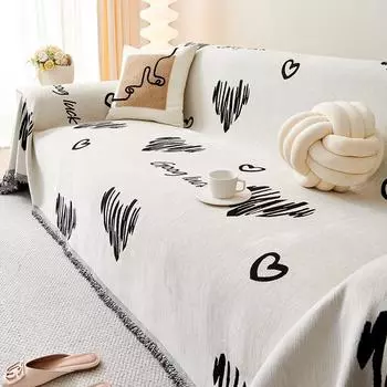 Нескользящий чехол для дивана Simple Style, чехол для дивана из шенилла с защитой от царапин, универсальный чехол Four Seasons, универсальный чехол для дивана 180*130cm