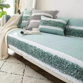 Нескользящий чехол для дивана в гостиной, однотонный чехол для дивана, хлопковая подушка для дивана, украшение для дома, современная мебель, чехол для дивана 70x70cm 1pcs