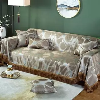 Нескользящий чехол для дивана в китайском стиле Four Seasons, чехол из ткани, простой чехол для дивана, чехол для дивана, универсальная подушка для дивана 190*200
