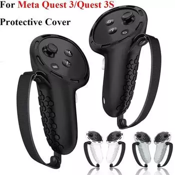 Нескользящий чехол для ручки контроллера, защитный чехол для Meta Quest 3/Quest 3S VR, аксессуары