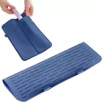 Нескользящий чехол для щипцов для завивки волос, термостойкий изоляционный коврик для щипцов для завивки волос для женщин зелёный