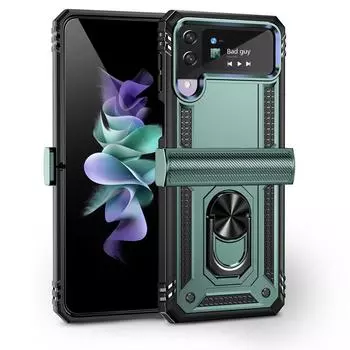 Нескользящий чехол-подставка с кольцом-держателем для Samsung Galaxy Z Flip4 Flip 4 5g Flip3 Flip 3, противоударная сумка для телефона для Samsung Flip4 for Samsung Z Flip 3 розового золота