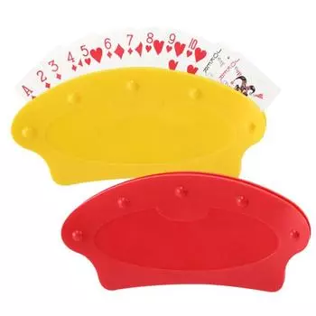 Нескользящий держатель для карт для покера Little Hands Kids Seniors Arthritis Hands-Free Paper Cards Настольная подставка Подставка для карточек Семейные аксессуары для карточных игр