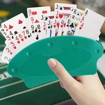 Нескользящий держатель для покерных карточек Маленькие ручки Дети Пожилые люди Артрит Hands-Free Бумажные карты Настольный красный