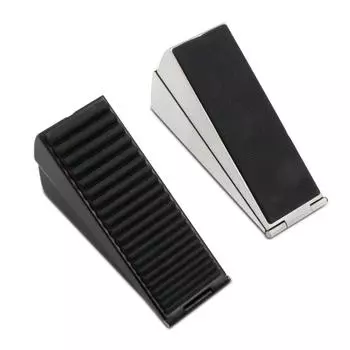 Нескользящий дверной клин, прочный напольный дверной упор, противоударный пружинный дверной стопор, дверной держатель серебряный