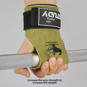 Нескользящий фитнес-ремень для запястья для бодибилдинга и гантелей Standard - Forest Green 3.0