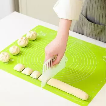 Нескользящий и лицевой коврик для роллинга Бытовой антипригарный утолщенный увеличенный замес хлеба разделочная доска для выпечки силиконовый коврик розовый