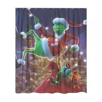 Нескользящий комплект для унитаза из полиэстера, коврик для ванной, занавеска для душа One Size