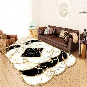 Нескользящий ковер Crystal Velvet в китайском стиле для гостиной и спальни 80*120cm