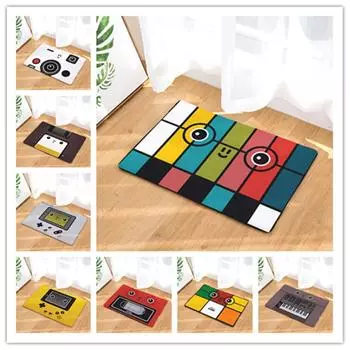 Нескользящий ковер для гостиной, домашний декор, приветственный коврик, ретро-лента, ковер для спальни, напольный коврик 40x60cm