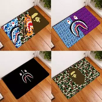 Нескользящий ковер для гостиной, напольный коврик для ванной комнаты, принадлежности для балкона, моющийся нескользящий кухонный ковер, дверь 40x60cm