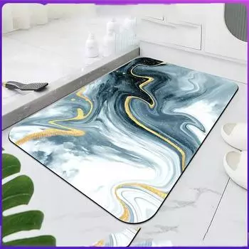 Нескользящий коврик 1 шт., впитывающий коврик для двери ванной комнаты, вход в туалет, впитывающий коврик для ног, украшение для ванной комнаты 40X60cm