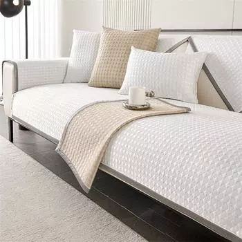 Нескользящий коврик для дивана Ice Silk, чехол для дивана Universa Autumn Cool Feeling, подушка, полотенце для дивана, чехол для дивана для украшения гостиной, полотенце для спинки 70x70cm