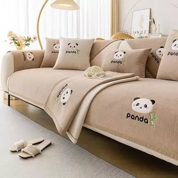 Нескользящий коврик для дивана из шенилла, однотонный чехол для дивана в гостиную, роскошная подушка для углового дивана, подушка для сиденья, защитные чехлы для дома 70*70cm белый