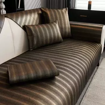 Нескользящий коврик для дивана из шенилла, однотонный чехол для дивана в гостиную, роскошная подушка для углового дивана, подушка для сиденья, защитные чехлы для дома 70x70cm