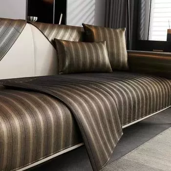 Нескользящий коврик для дивана из шенилла, однотонный чехол для дивана в гостиную, роскошный угловой диван, подушка для сиденья, защитные чехлы для дома 70x90