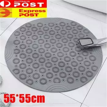 Нескользящий коврик для душа с массажными точками, круглый водоотводящий коврик для ванной комнаты, прочная присоска, противоплесневая накладка 30cmx30cm
