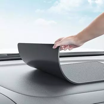 Нескользящий коврик для хранения размером 18x13 см, совместимый с большинством автомобилей