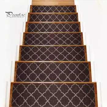Нескользящий коврик для лестницы Самоклеящийся Прочный клей Простая установка Не требует резки Многоразовый Различные рельефные ступени для пола Моющийся Дом в общежитии B темно-серого