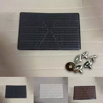 Нескользящий коврик для ног в машину, коврик для пятки, педаль 23x15 см/905x590 из ПВХ-материала чёрный