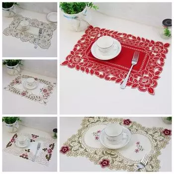 Нескользящий коврик для обеденного стола Винтажные подставки под миски Кухонные принадлежности Подставки для посуды D