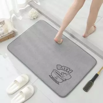 Нескользящий коврик для ванной комнаты Advanced Sense, впитывающий коврик для унитаза, домашнее одеяло, коврик для ног, быстросохнущий коврик для двери унитаза 40cm*60cm