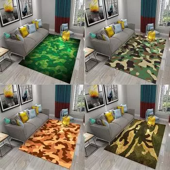 Нескользящий коврик для ванной комнаты, дверной коврик, входной коврик, декоративный коврик для гостиной, спальни, цветной камуфляжный коврик 40x60cm