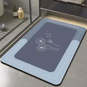 Нескользящий коврик для ванной комнаты Коврик для двери в ванную комнату Впитывающий коврик для ног для унитаза Коврик для входной двери 60 * 90cm