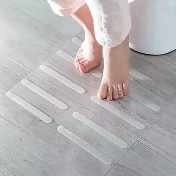 Нескользящий коврик для ванной комнаты, лестницы, ленты для ступенек, нескользящий коврик для ванной комнаты, нескользящая полоска для пола None прозрачный