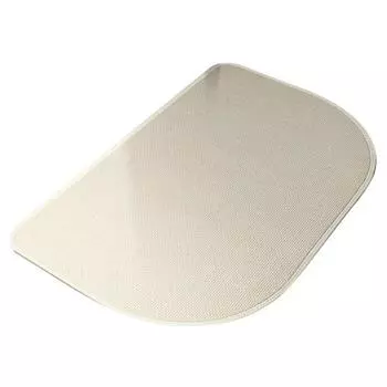 Нескользящий коврик для ванной комнаты, полукруглый, резиновая основа, быстросохнущий, впитывающий, ультратонкий дизайн, коврик для пола 40x60cm бежевый