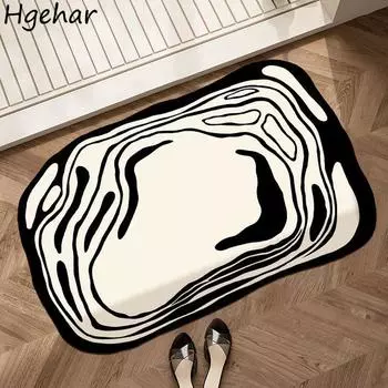 Нескользящий коврик для ванной комнаты Северная Европа Водопоглощающий Быстросохнущий Ванна Душевые Ins Домашний Текстиль Добро пожаловать Коврик для двери Моющийся Мода 1pcs