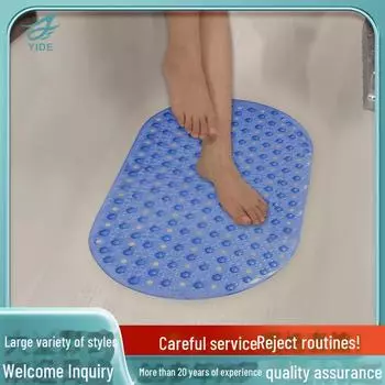 Нескользящий коврик для ванной Yide — грязеотталкивающий коврик, защищающий от падений, для душа, туалета и ванны. 69x39 cm прозрачный