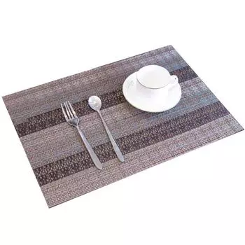 Нескользящий коврик из ПВХ, бамбуковая плетеная скатерть для вечеринки, свадьбы, домашнего декора