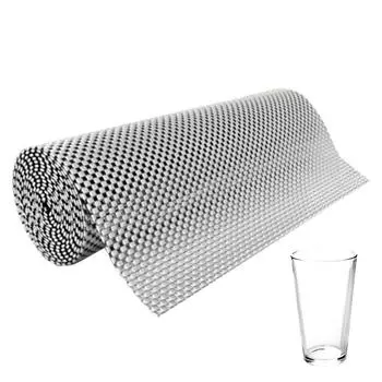 Нескользящий коврик Нескользящий коврик для пола из твердой древесины Кухонный органайзер Коврик на стол Холодильник Посуда Защитный ящик чёрный