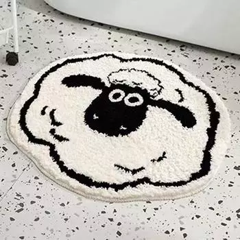 Нескользящий коврик Shaun The Sheep, впитывающий коврик для пола, коврик для туалета, коврик для двери дома