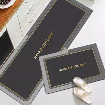 Нескользящий кухонный коврик впитывает масло, кухонный напольный ковер, прихожая, балкон, входной коврик для гостиной, длинный коврик, коврики для ванной комнаты 40cmx60cm 1pc