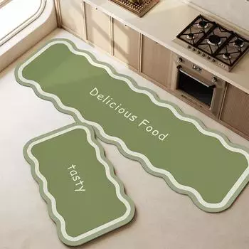 Нескользящий кухонный коврик, впитывающие напольные ковры для прихожей, длинный коврик для ванной комнаты, прихожая, коврик для двери, украшение, Tapis Cuisine 40x60cm 1pc Velvet темный кофе