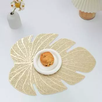 Нескользящий маслостойкий теплоизоляционный коврик с дизайном бананового листа, роскошный легкий кухонный ужин, бытовые принадлежности розовый