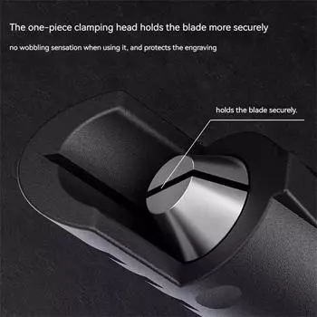 Нескользящий металлический скальпель, набор инструментов, резак, гравировальный нож, ремесленные ножи + 5 лезвий, ручные инструменты для ремонта печатных плат мобильных телефонов чёрный