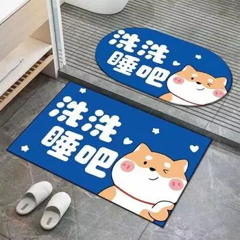 Нескользящий мягкий диатомовый грязепоглощающий быстросохнущий коврик для пола в ванную комнату, коврик для входной двери в спальню, кухню Diatom mud 40 * 60cm rectangle