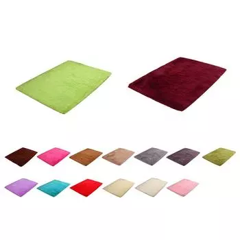 Нескользящий мягкий лохматый коврик для гостиной, спальни, напольный коврик, домашний декор 40*60cm