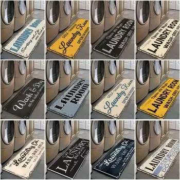 Нескользящий напольный коврик, коврик для прачечной, входной коврик, коврик для стирки самообслуживания, коврик для ванной, ковер, декор для прачечной, коврик для балкона 40cm x 120cm