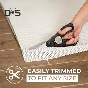 Нескользящий напольный коврик с полой сеткой Очень толстый захват для коврика Прочный захват Неклейкая вставка для напольного ковра Противоскользящая накладка для паркетных полов S белый