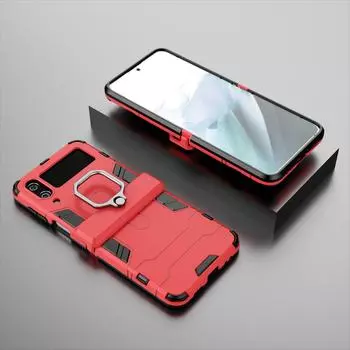 Нескользящий прочный защитный складной чехол для Samsung Galaxy Z Flip4 5g Flip 4 Zflip4, чехол-подставка для Samsung Z Flip4, чехлы for Samsung Z Flip 4 чёрный